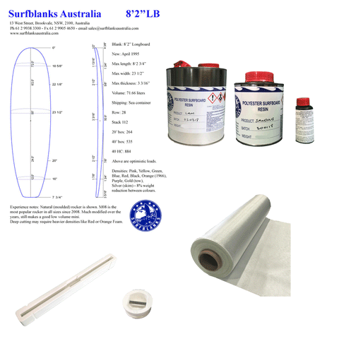 Up to 8'0" Longboard Kit