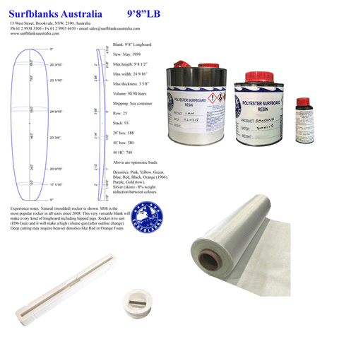 Up to 9'6" Longboard Kit
