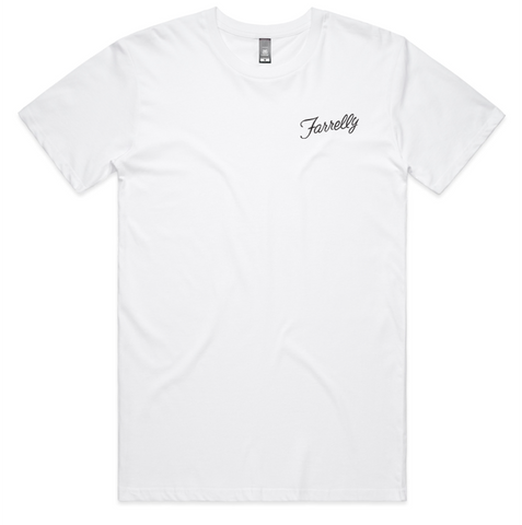 Farrelly Logo Tee White