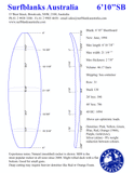 6' 10" Shortboard